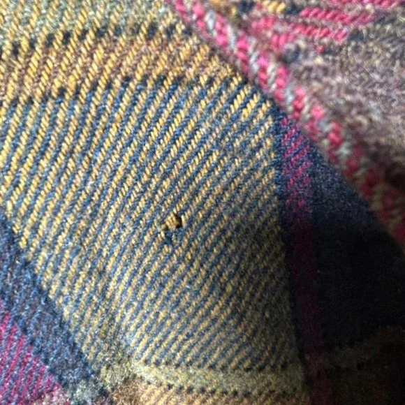 1960s/70s Fox‎ Knapp wool blend flannel shirt/jacket in a plaid pattern